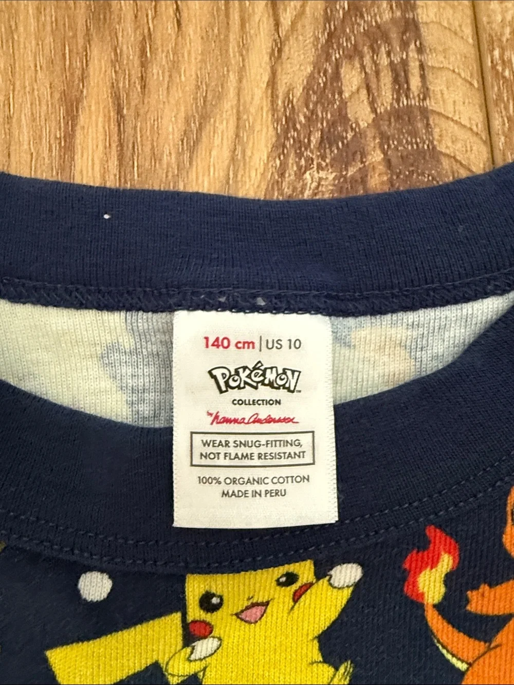 Hanna Andersson Navy Blue Pokemon Character Pajama Set